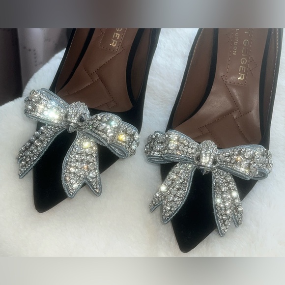 Kurt Geiger London Belgravia Bow Pumps Black - Picture 14 of 17
